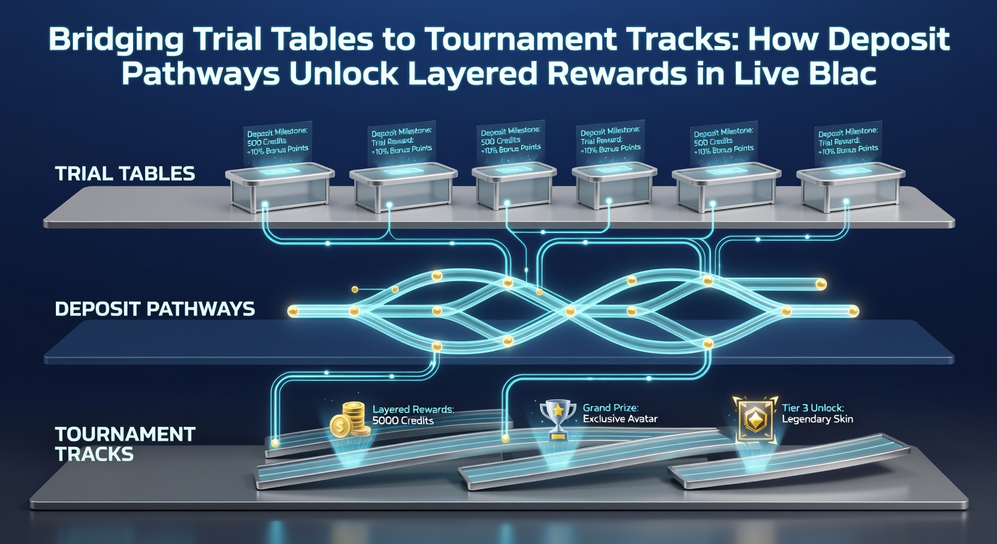 Live dealer blackjack table on mobile with overlaid reward progress bar and deposit confirmation icons